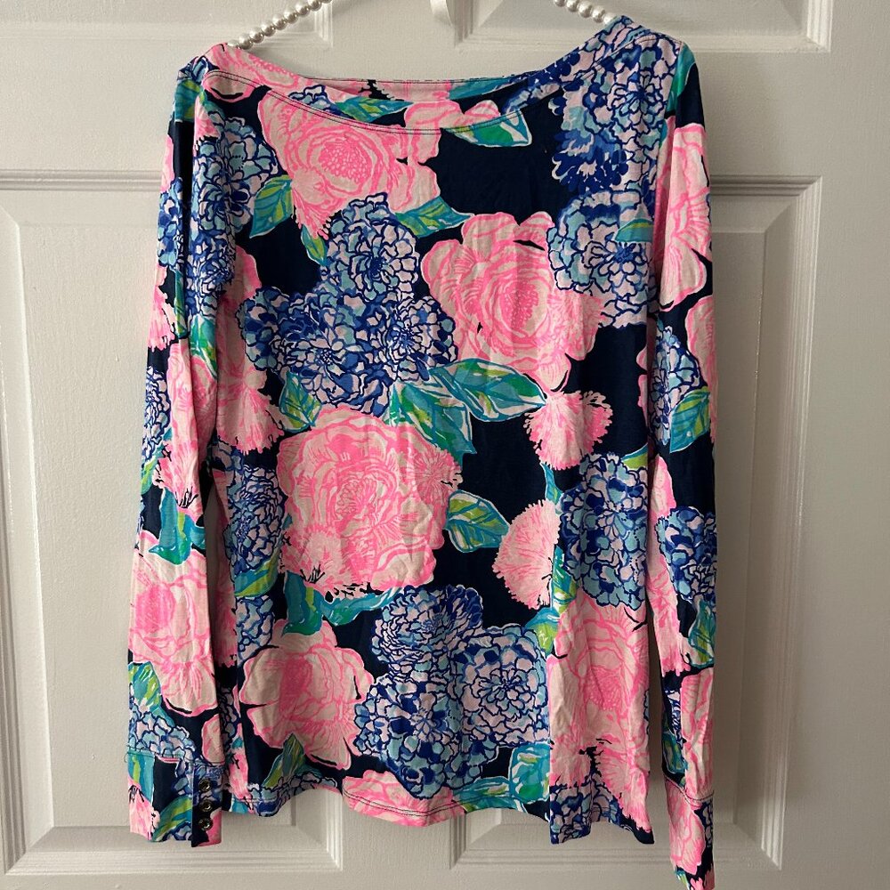 Lilly Pulitzer Boatneck Top Size L